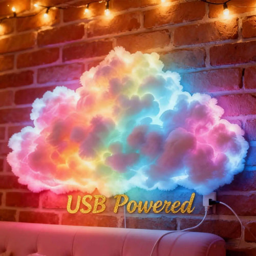 3D Thunder Cloud Lamp – USB LED Night Light with Music Rhythm
