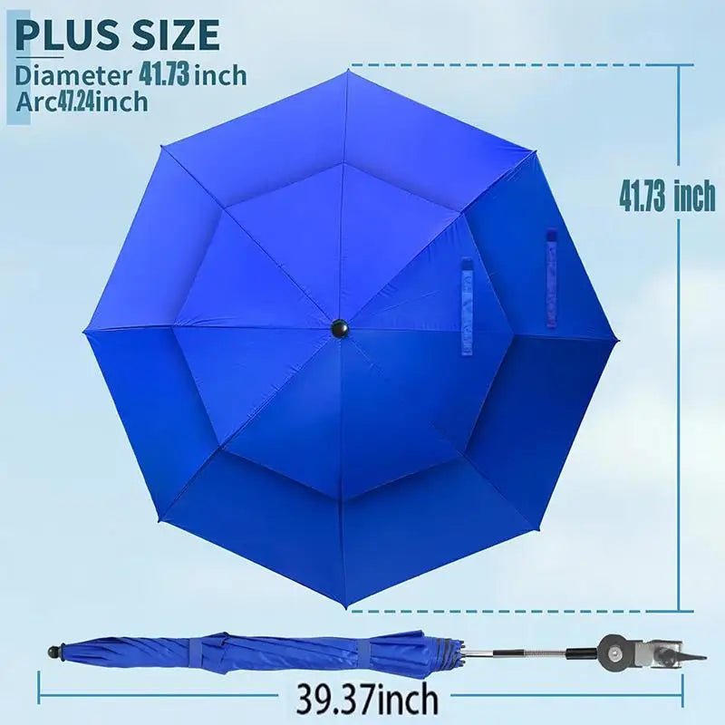 Adjustable Beach Chair Umbrella Outdoor Lightweight Clamp-on Umbrella Multi-functional Stroller Umbrella Wheelchair Stroller - Artículos HE