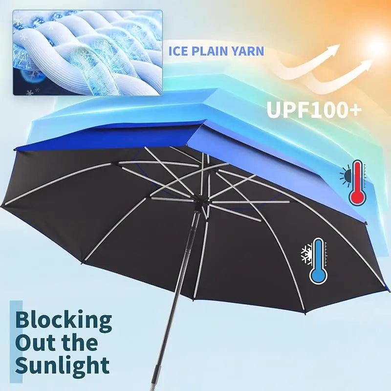 Adjustable Beach Chair Umbrella Outdoor Lightweight Clamp-on Umbrella Multi-functional Stroller Umbrella Wheelchair Stroller - Artículos HE