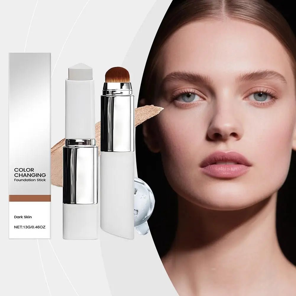 Base de Maquillaje 2 en 1 con Cambio de Color – Cobertura Total y Larga Duración - Artículos HE