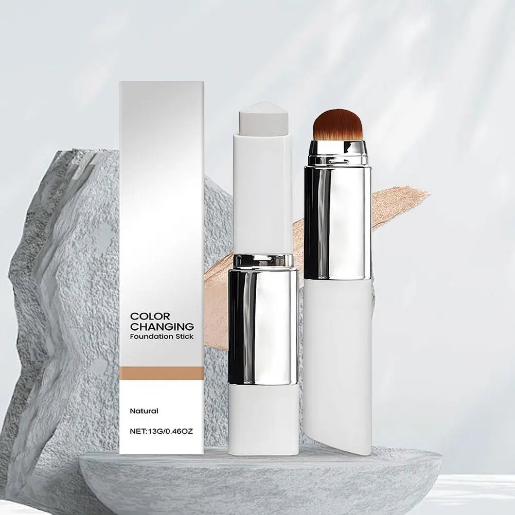 Base de Maquillaje 2 en 1 con Cambio de Color – Cobertura Total y Larga Duración - Artículos HE