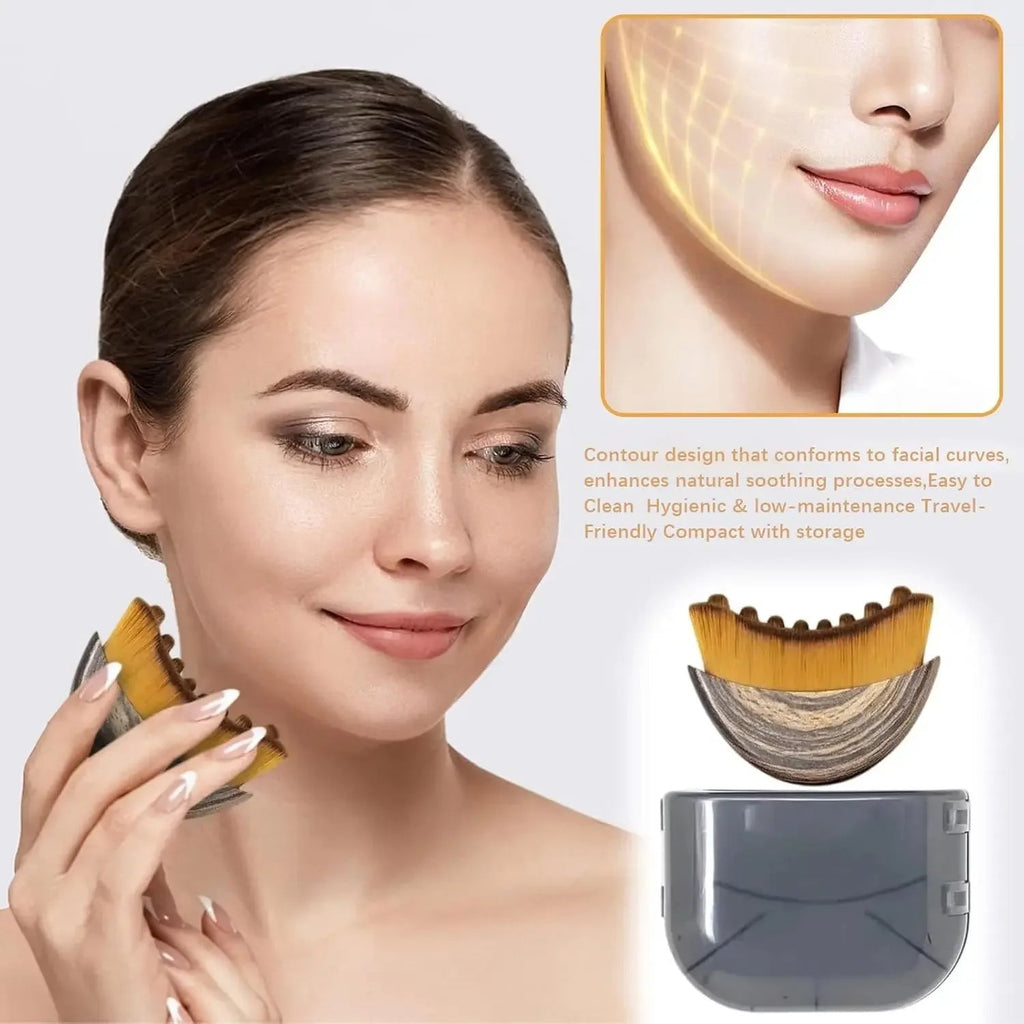 Cepillo Escultor Facial y Drenaje Linfático – Masajeador de Mandíbula y Pómulos - Artículos HE