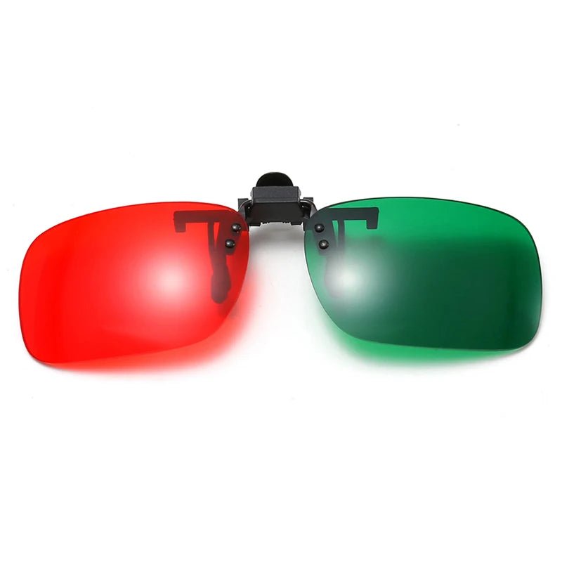 New Red Blue Green 3D Glasses Black Frame For Dimensional Anaglyph Movie TV Glasses For 3D Movies - Artículos HE